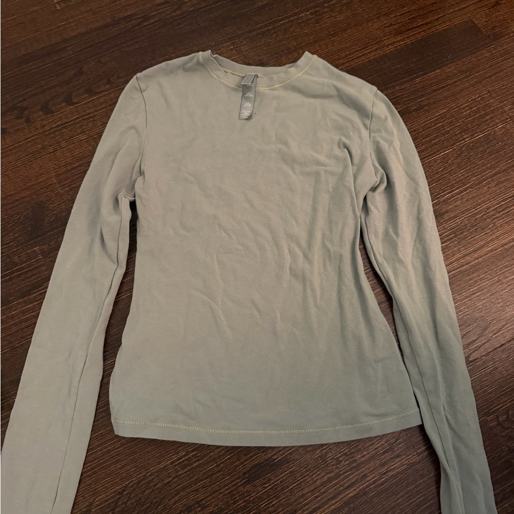 SKIMS Long Sleeve Top - Sage green
